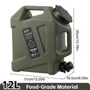 10-25L Outdoor Water Bucket Large-Capacity Portable Camping Water Bag Container with Faucet Driving Water Tank for Picnic Hiking