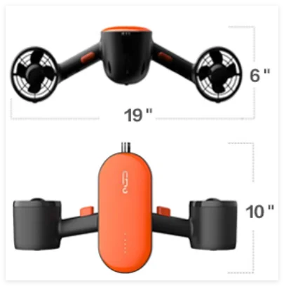 GENEINNO S2 Underwater Scooter,Dual Motors and Smart APP Support,Sea Scooter for Swimming Scuba Free Diving Snorkeling for Kids