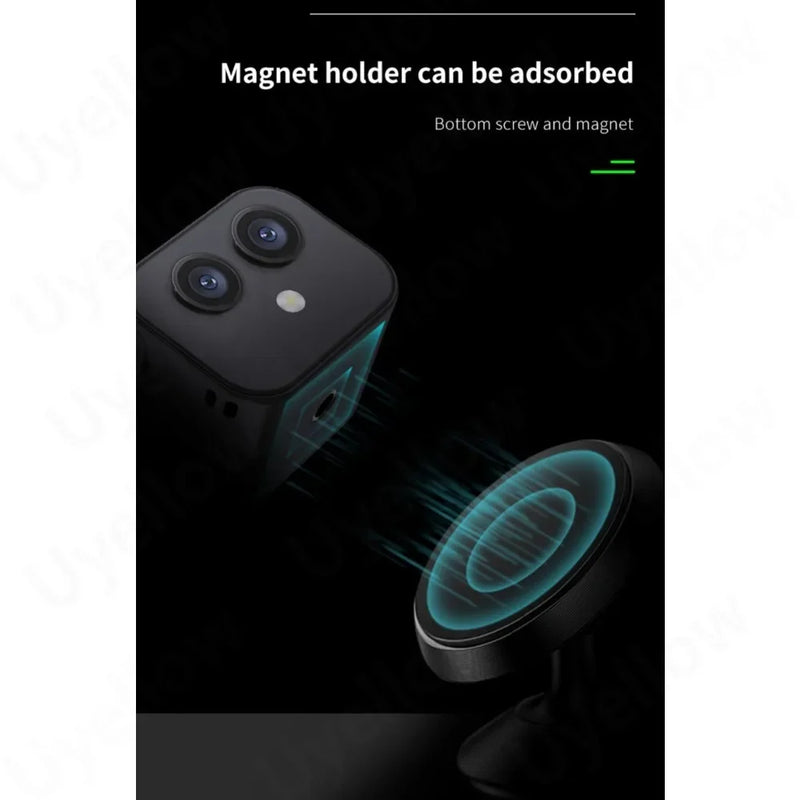 Smart Home 4K HD Mini WiFi Cam Wireless Security Surveillance Micro Dual Webcam IP Camcorders Night Vision Sports Monitor Magnet