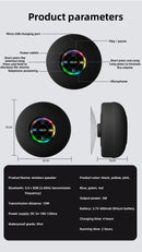 Mini Bluetooth Speaker Waterproof Bathroom Audio Wireless Shower Speakers RGB Light for Phone Soundbar Hand Free Car Loudspeaker