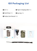 WUBEN G5 EDC Flashlight 400Lumens RGB&White Type-C Rechargeable Pocket-Sized Brilliance Keychain Light Bulit-in Battery