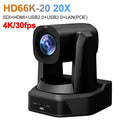 4K PTZ NDI Camera 12X 20X Optical Zoom AI Auto Tracking with PoE HDMI/SDI/USB/IP Live Streaming PTZ Camera for Church Services