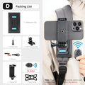 Vamson Universal Mobile Phone Holder Adjustable Cellphone Backpack Clip Mount for iPhone Bracket Smartphone Stand Fixed Hiking