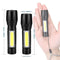 Powerful Mini LED Flashlight Super Bright Aluminium Pocket Torch Rechargeable Waterproof Hiking Camping Flash Light with Magnet