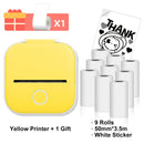 T02 Mini Thermal Printer Phomemo T02 Sticker Maker Machine Portable Bluetooth Pocket Printer Study Supplies for Photos Notes