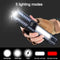 High Power Rechargeable Led Flashlight Very Strong Led Flashlight With Built-in Battery Torch For Outdoor Camping Hiking Fishing