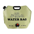 Outdoor Large Capacity Water Bag 8L Foldable Water Storage Bag Portable Hiking Water Container Bucket Pouch Camping Supplies