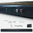 XIKCU Soundbar Speakers Bluetooth 5.3 Stereo Soundbar Surround Sound Home Cinema with Remote Control Support RCA AUX TF-Card