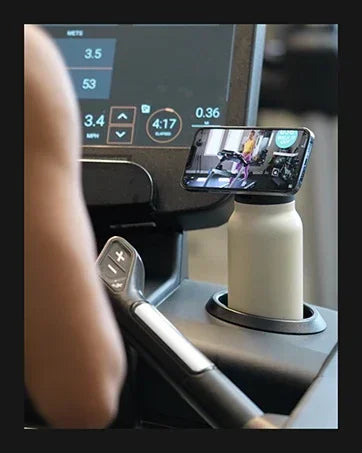 Magnetic Phone Holder Sports Water Bottle Insulated Flask with Phone Mount Stand for Gym Outdoor Activities and Daily Hydration