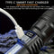 High Power Rechargeable Led Flashlight Very Strong Led Flashlight With Built-in Battery Torch For Outdoor Camping Hiking Fishing