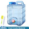 10-25L Outdoor Water Bucket Large-Capacity Portable Camping Water Bag Container with Faucet Driving Water Tank for Picnic Hiking