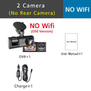 3 Cameras Car DVR Wifi 1920P Inside Vehicle Dash Cam Three Way Camera DVRs Recorder Video Registrator Mini Dashcam Camcorder