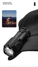 Powerful Mini LED Flashlight Super Bright Aluminium Pocket Torch Rechargeable Waterproof Hiking Camping Flash Light with Magnet