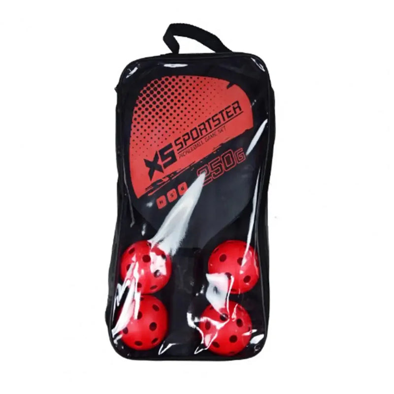 Pickleball Paddle Set With 2 Rackets 4 Balls Wooden Pickleball Paddle Racket Set With Ball Outdoor FOR Sports Combination