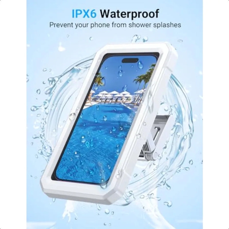 Shower Phone Holder Waterproof480 Rotatable Retractable Adjustable Shower Phone Case Shower Accories for Bathroom Wall Phone Mo