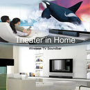 XIKCU Soundbar Speakers Bluetooth 5.3 Stereo Soundbar Surround Sound Home Cinema with Remote Control Support RCA AUX TF-Card