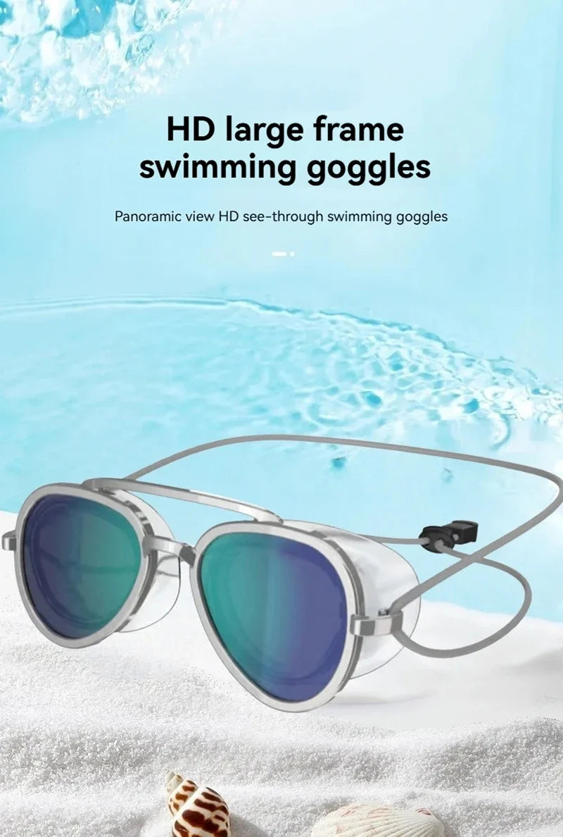 Professional Anti-Fog HD Swimming Goggles Leak Proof Protection Glasses Men Women Adjustable Silicone Swim Eyewear