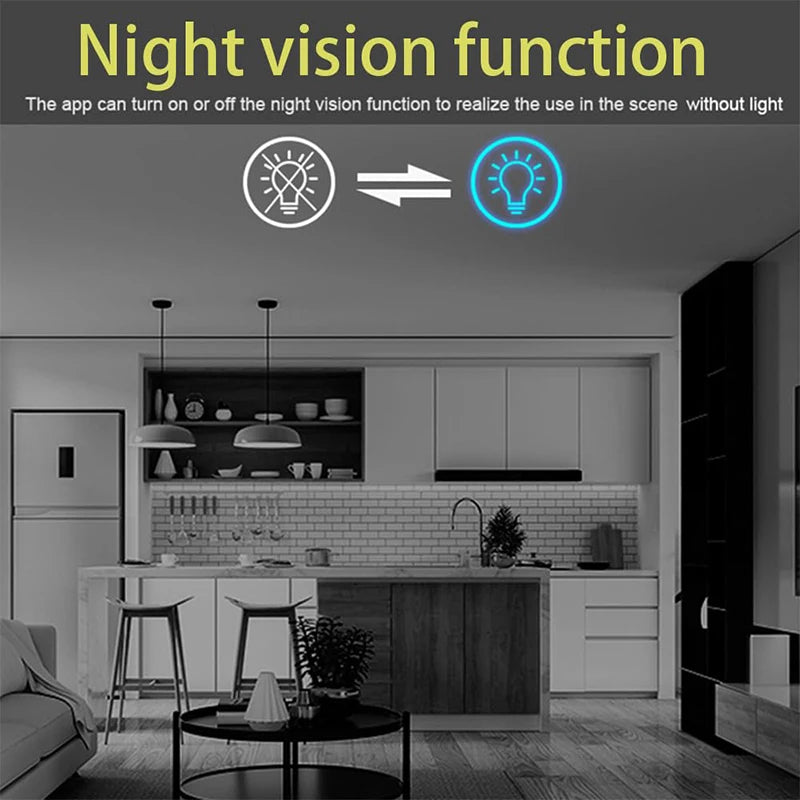 Indoor Wireless Home HD Camera Small Wifi Pet Camera 1080p Nanny Camera Motion Detection Alarm Night Vision Real-Time Monitoring
