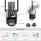 PTZ IP Camera 5K 9MP Wifi Camera 4K HD Dual Lens Security Protection Security CCTV Video Surveillance Camera Police Light Alarm