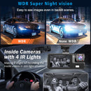 3 Cameras Car DVR Wifi 1920P Inside Vehicle Dash Cam Three Way Camera DVRs Recorder Video Registrator Mini Dashcam Camcorder
