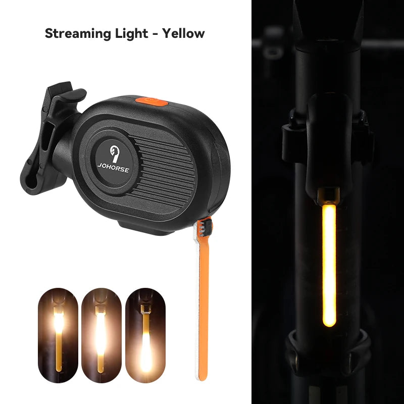 Bike Light Night Running Tail Light Bicycle Flowing Tail Light Safety Indicator Lights Mountain Bike High Brightness Warning