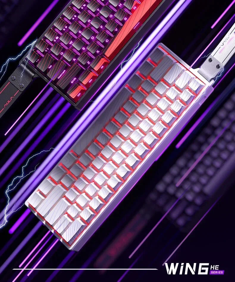 Aula Win60 Win68 He Magnetic Switch Keyboards 8K Gaming Mechanical Keyboard Wired Esports RGB Light Hot-Swap For Pc Gamer Gift