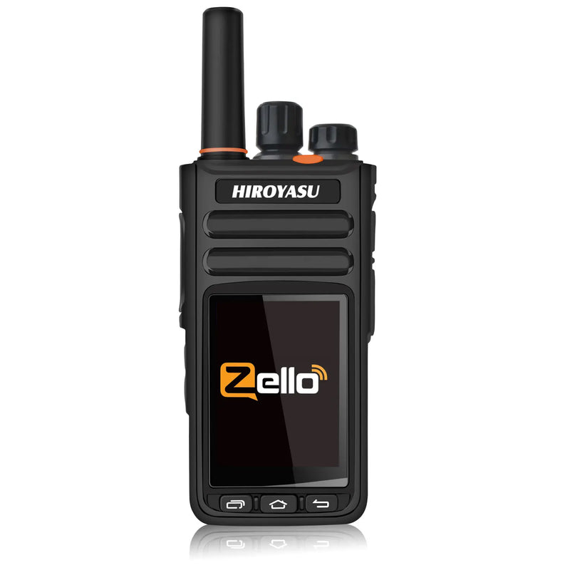 Hiroyasu HI-B8 2G 3G 4G LTE Cellular Network WIFI PoC FM Walkie Talkie 2GB+16GB Android9.0 Phone Call GPS 2.4"Touch Screen Radio