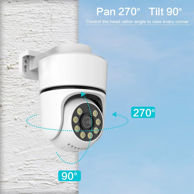 4K PTZ IP Camera POE Onvif SecurityOutdoor Color Night Vision Smart AI P2P Pan Tilt With Motion Detection Two Way Audio SD Slot