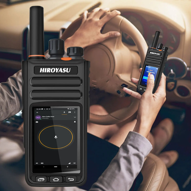 Hiroyasu HI-B8 2G 3G 4G LTE Cellular Network WIFI PoC FM Walkie Talkie 2GB+16GB Android9.0 Phone Call GPS 2.4"Touch Screen Radio