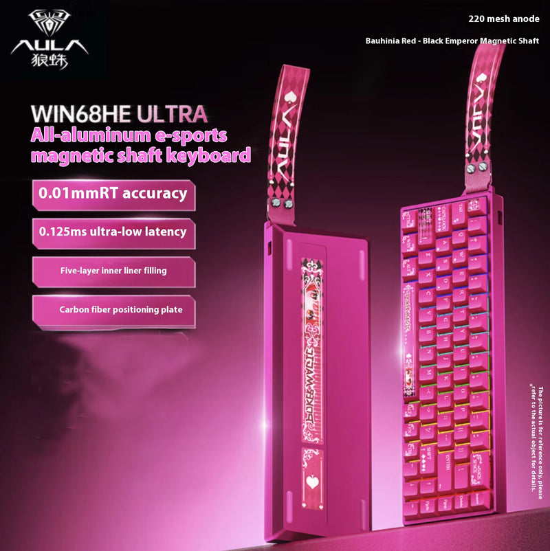Aula Win60 Win68 He Magnetic Switch Keyboards 8K Gaming Mechanical Keyboard Wired Esports RGB Light Hot-Swap For Pc Gamer Gift