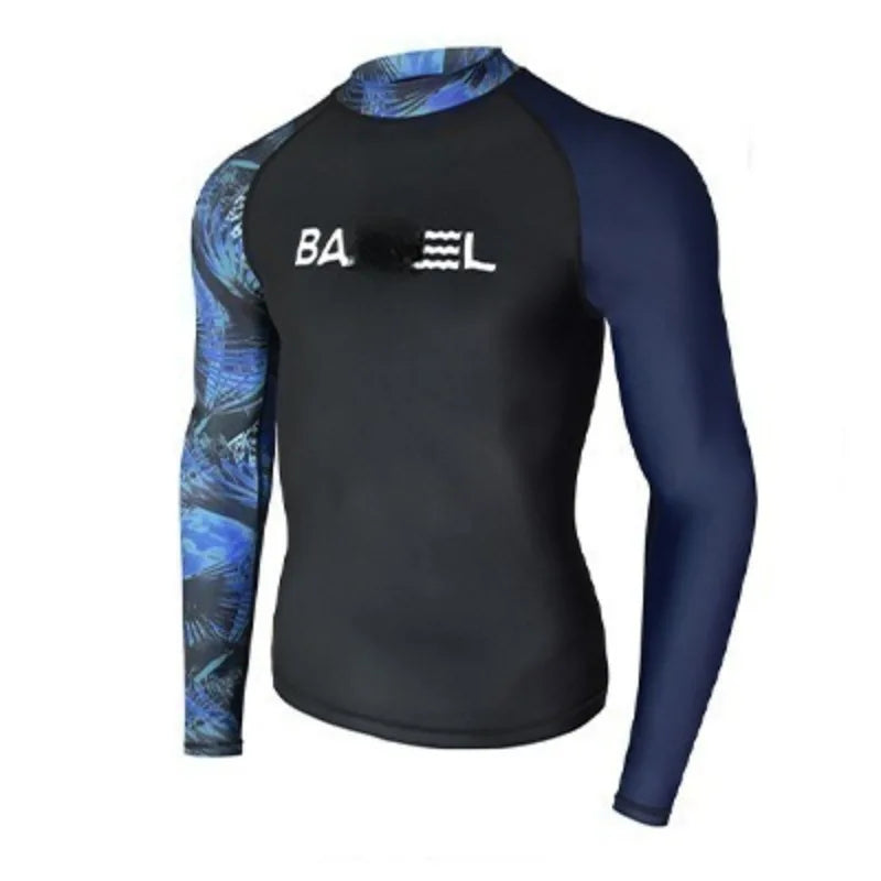 Diving Suit for Men Swimsuit Long Sleeved Sunscreen Quick Drying Rash Guard Surfing Suit Snorkeling Set Bathing Suit