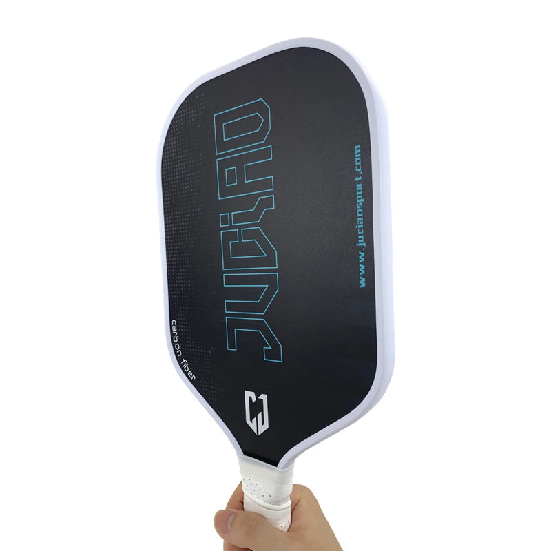 Juciao Pickleball Paddle Carbon Fiber Surface 16MM Pickleball Paddle Lightweight Honeycomb Core Paddle Cushion Comfort Grip