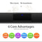 XIKCU Soundbar Speakers Bluetooth 5.3 Stereo Soundbar Surround Sound Home Cinema with Remote Control Support RCA AUX TF-Card