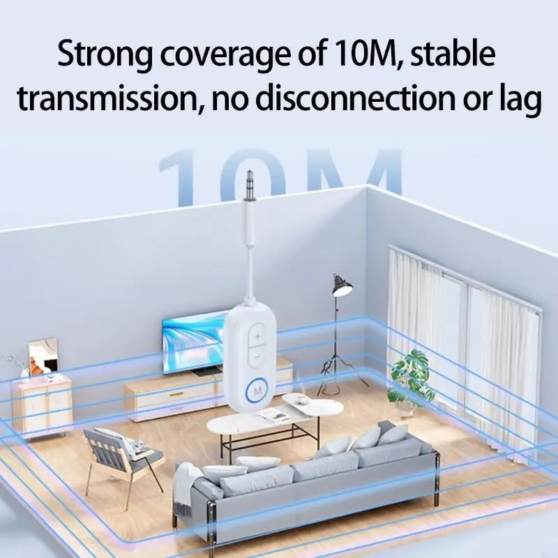 M6CA Double Mode Bluetooth-compatible 5.4 Adapter and Independently Decoding Chip Portable Design For Projectors Speakers