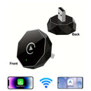Car AI Box Carplay Android Auto Wireless Adapter 2 In 1 Mini Box Wireless Adapter Plug And Play 2.4-5.8GHz WiFi Bluetooth