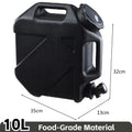 10-25L Outdoor Water Bucket Large-Capacity Portable Camping Water Bag Container with Faucet Driving Water Tank for Picnic Hiking