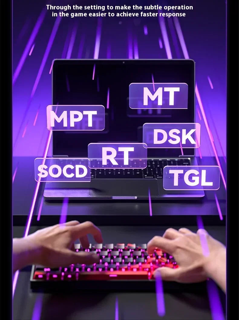 Aula Win60 Win68 He Magnetic Switch Keyboards 8K Gaming Mechanical Keyboard Wired Esports RGB Light Hot-Swap For Pc Gamer Gift