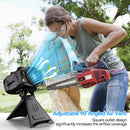 Portable Waist Fan Outdoor Hanging Neck Fan 4-Speed Powerful Fan with LED Light for Outdoor Work Camping Picnic Cooling Device