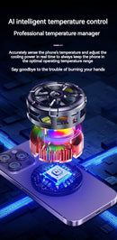 K21 Semiconductor Magnetic Phone Cooler with Temperature Display Universal for PhonesTablets Fast Heat Dissipation for Gaming