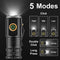 Powerful Mini LED Flashlight Super Bright Aluminium Pocket Torch Rechargeable Waterproof Hiking Camping Flash Light with Magnet