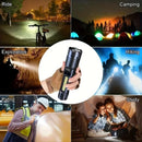 High Power Rechargeable Led Flashlight Very Strong Led Flashlight With Built-in Battery Torch For Outdoor Camping Hiking Fishing