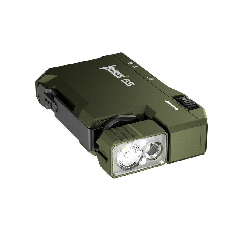 WUBEN G5 EDC Flashlight 400Lumens RGB&White Type-C Rechargeable Pocket-Sized Brilliance Keychain Light Bulit-in Battery