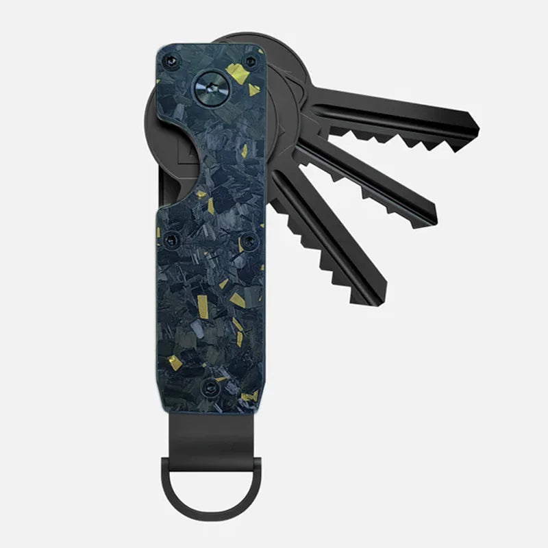 Key Organizer Compact Holder Metal Key Chain Minimalist key case holder for keychain Secures 1-5 Keys